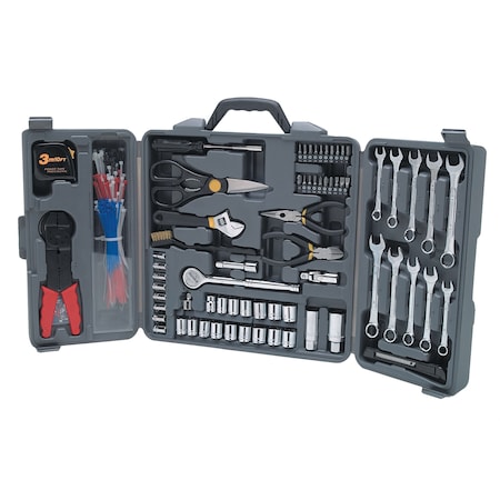 Performance Tool Tri-Fold with Cable Ties Tool 265-Piece Set W1519